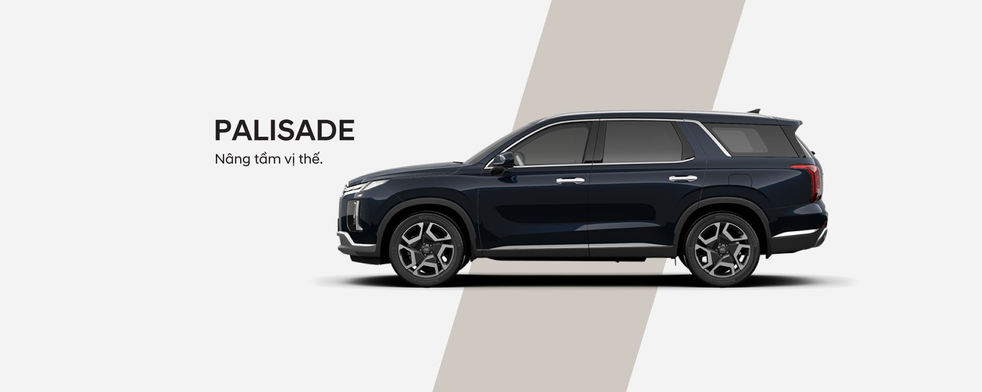 slide website moi san pham Hyundai Palisade